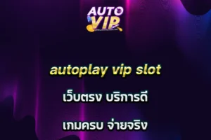 autoplay vip slot เว็บตรง บริการดี เกมครบ จ่ายจริง